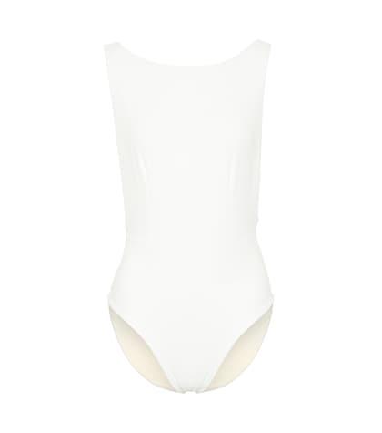 Haight New Side Slit Crêpe Swimsuit