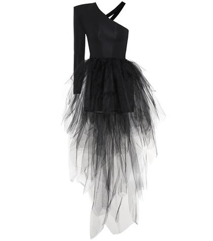 Jimmy Choo Asymmetrical Tulle Dress