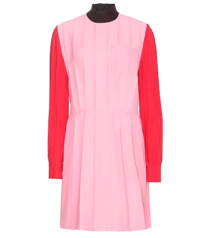 Kenzo Silk And Wool-blend Dress
