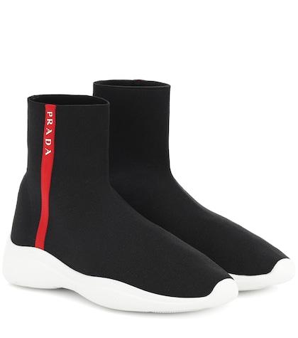 Prada Knitted Sock Sneakers