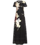 Valentino Lace Dress With Floral Appliqué