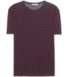 T By Alexander Wang Striped Linen-blend T-shirt