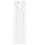 Tod's Clemence Tulle-trimmed Crêpe Gown