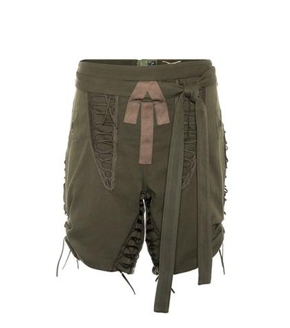 Saint Laurent Cotton And Linen Shorts