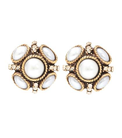 Oscar De La Renta Rope Embellished Earrings