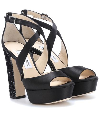 Heidi Klein April 120 Satin Plateau Sandals