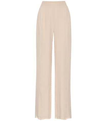 Max Mara Nuble Silk Wide-leg Pants