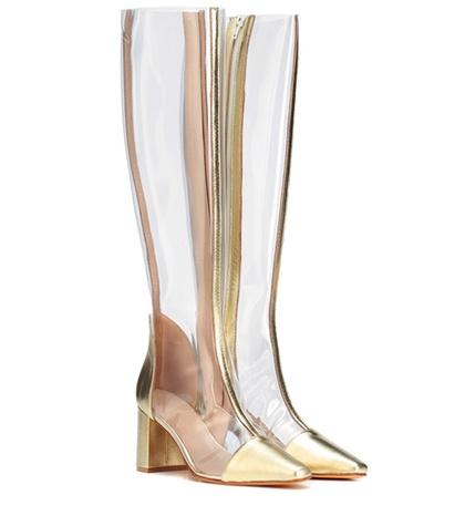 Salvatore Ferragamo Jupiter Leather-trimmed Boots