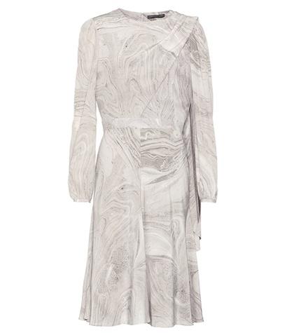 Attico Printed Silk Dress