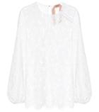 Marni Lace Blouson Sleeve Top
