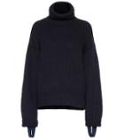 Helmut Lang Wool And Cotton Turtleneck Sweater