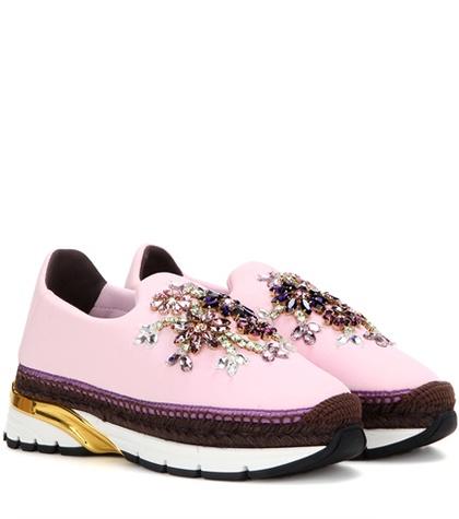 Dolce & Gabbana Embellished Espadrille Sneakers