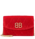 Balenciaga Bb Chain Velvet Shoulder Bag