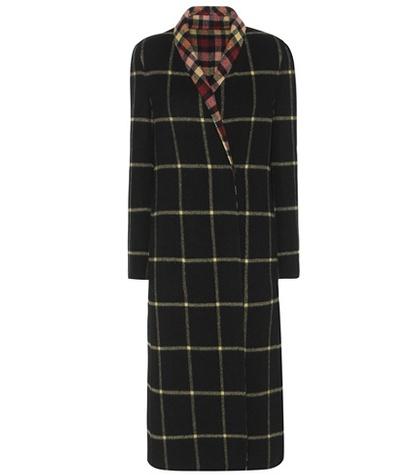 Roger Vivier Check Wool Coat