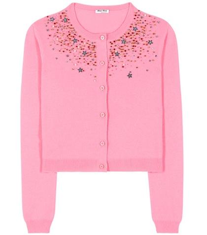 Alexander Mcqueen Embellished Cashmere Cardigan
