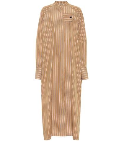 Jil Sander Striped Cotton Shirt Dress