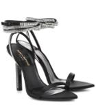 Saint Laurent Tower 105 Satin Sandals