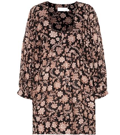 Miu Miu Tulsi Floral Linen Dress