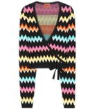 Isa Arfen Activewear Knitted Wrap Top