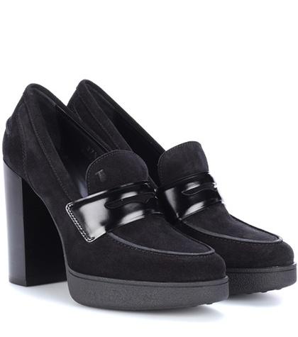 Tod's Suede Plateau Pumps