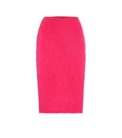 Versace Mohair-blend Pencil Skirt
