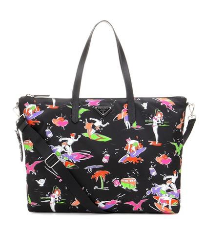 Prada Printed Tote Bag