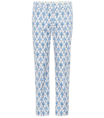 Prada Floral-printed Cotton Trousers