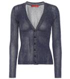 Dior Sunglasses Jackson Metallic V-neck Cardigan