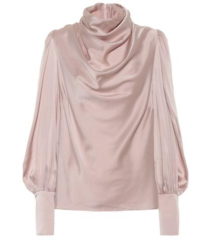 Zimmermann Cowl Stretch Silk Blouse