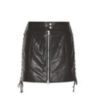 Balenciaga Embellished Leather Skirt