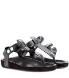 Simone Rocha Leakey Leather And Suede Sandals