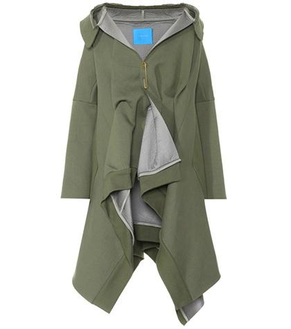 Undercover Draped Cotton Twill Coat
