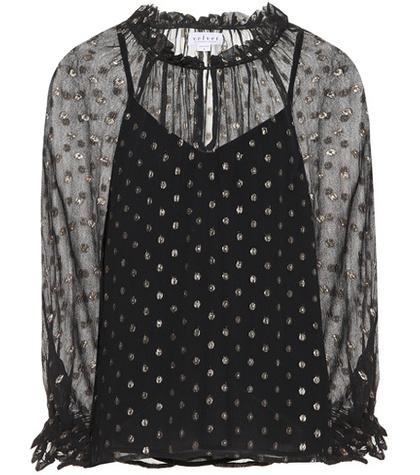 Velvet Jorie Polka-dotted Top