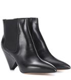 Moncler Grenoble Lashby Leather Ankle Boots