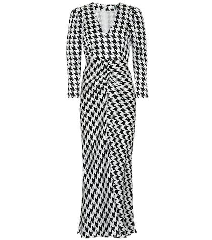 Rixo Ziggy Satin Midi Dress