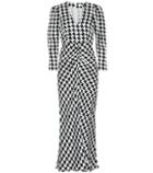 Rixo Ziggy Satin Midi Dress
