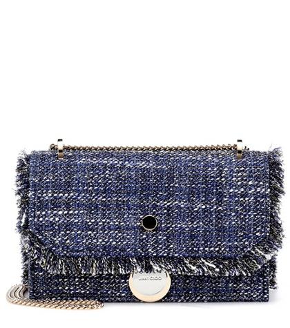 Jimmy Choo Finley Bouclé Shoulder Bag