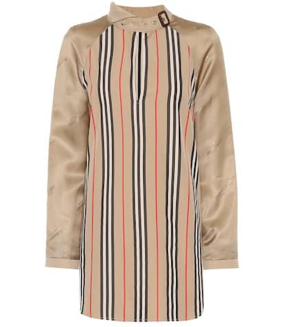 Burberry Striped Cotton-blend Blouse