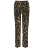 Malone Souliers Leopard-printed Silk Pants