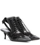 Givenchy Leather And Lace Kitten-heel Pumps