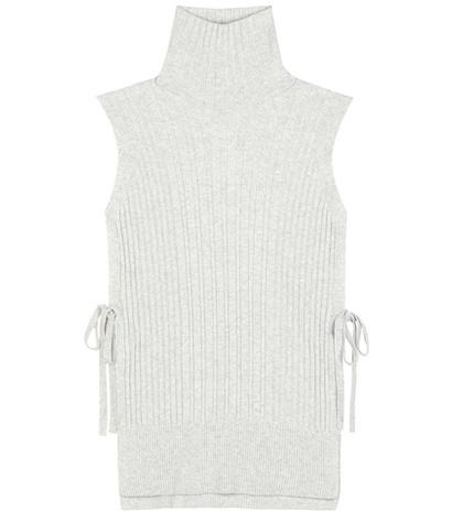 Maison Margiela Ribbed Wool And Cashmere-blend Turtleneck Top