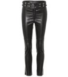Oscar De La Renta Preydie Leather Trousers