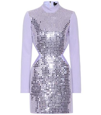 David Koma Embellished Crêpe Minidress