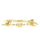 Natasha Zinko Barbed Wire 18kt Silver Bracelet With Diamonds
