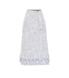 Max Mara Canneti Dotted Taffeta Midi Skirt