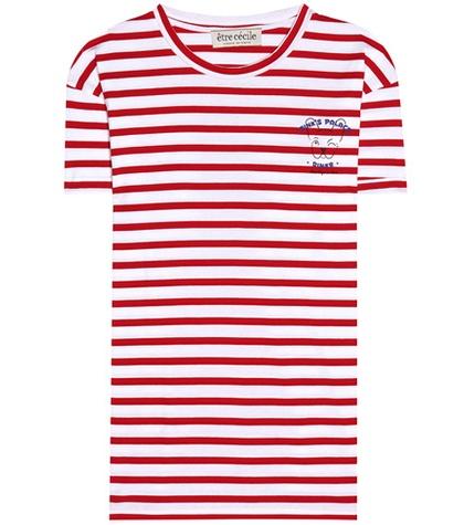 Tre Ccile Striped Cotton T-shirt