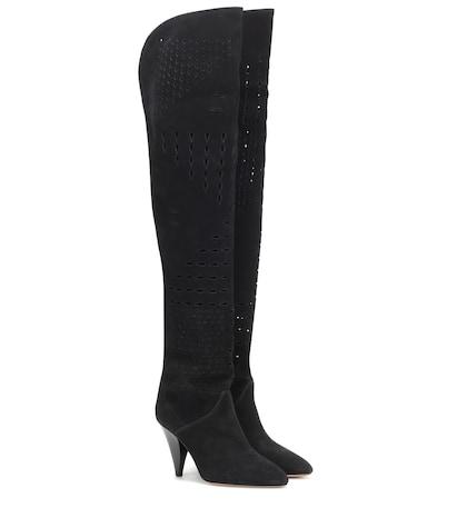 Isabel Marant Lyde Suede Over-the-knee Boots