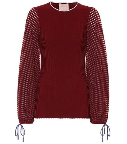 Roksanda Saida Ribbed-knit Top