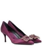 Dior Sunglasses Flower Strass Satin Pumps