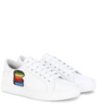 Marc Jacobs Empire Toast Embellished Leather Sneakers